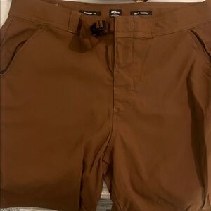 Prana Brown Outdoor Stretch Shorts